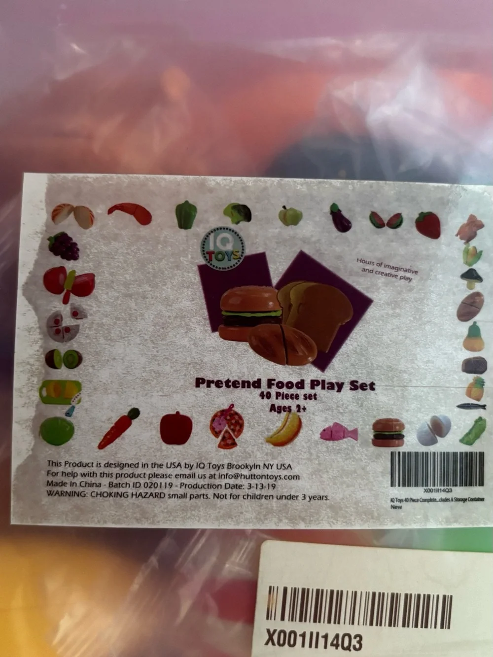 Pretend Food Play Party Set - 40 Piece set